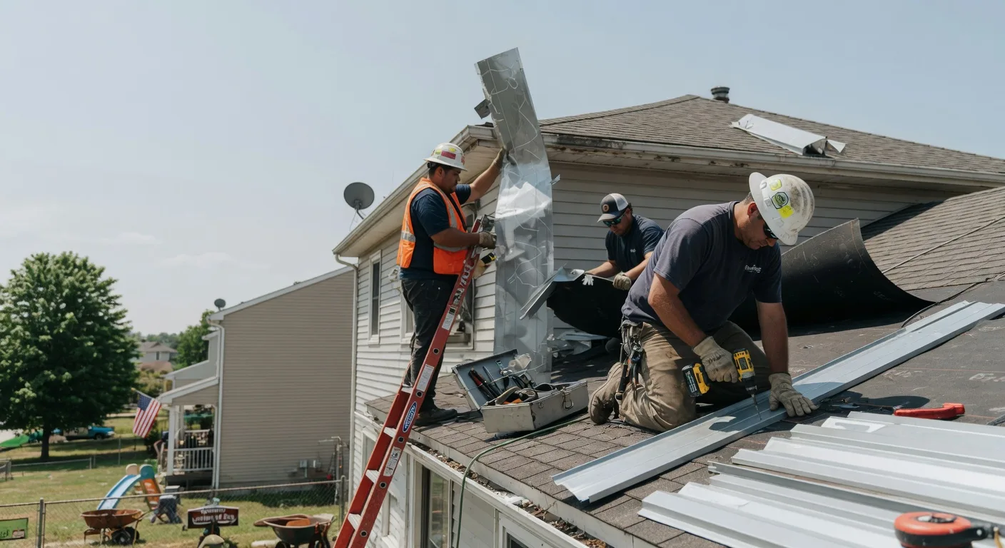 Metal Roof Repair in Dallas City, IL